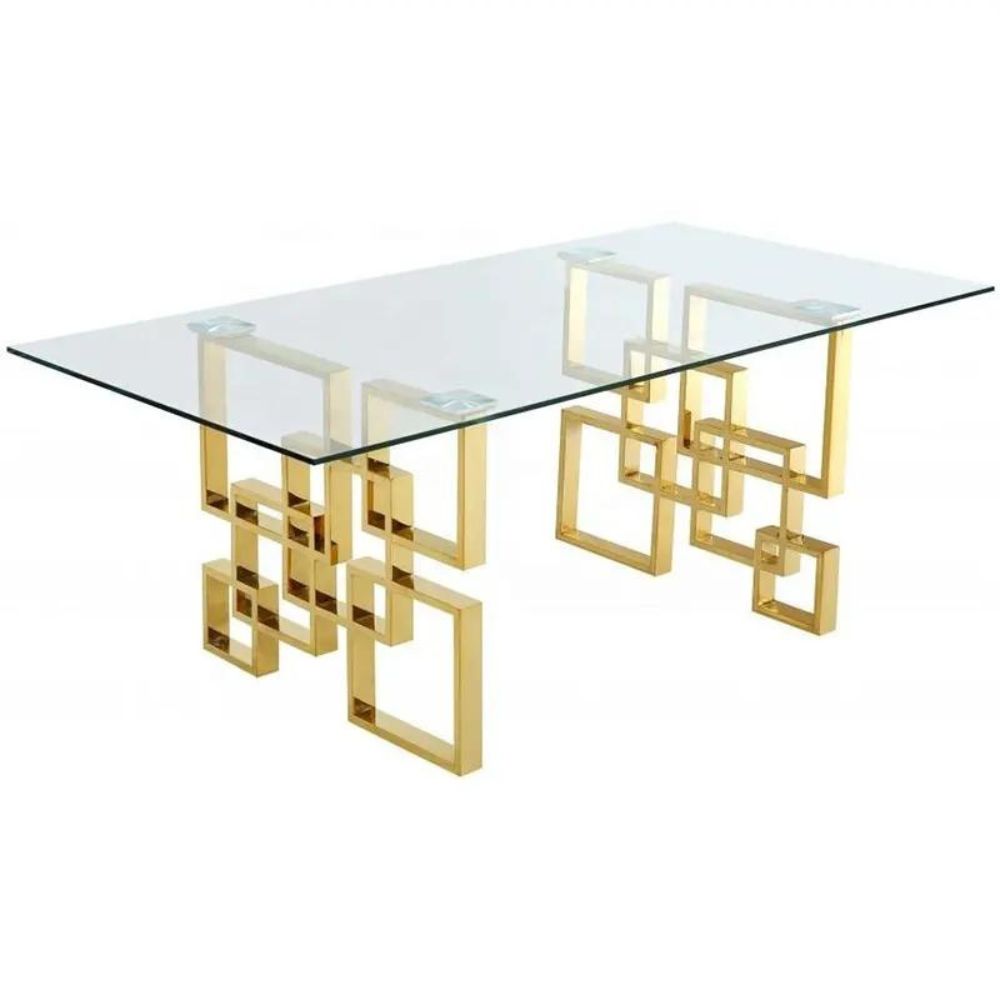 Modern Glass Rectangle Dining Table