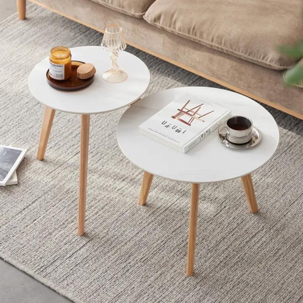 Modern Three-Leg Round Coffee Table