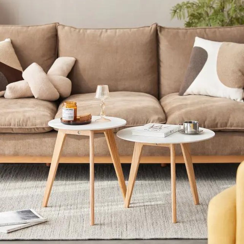 Modern Three-Leg Round Coffee Table